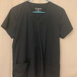 Elements scrub top black